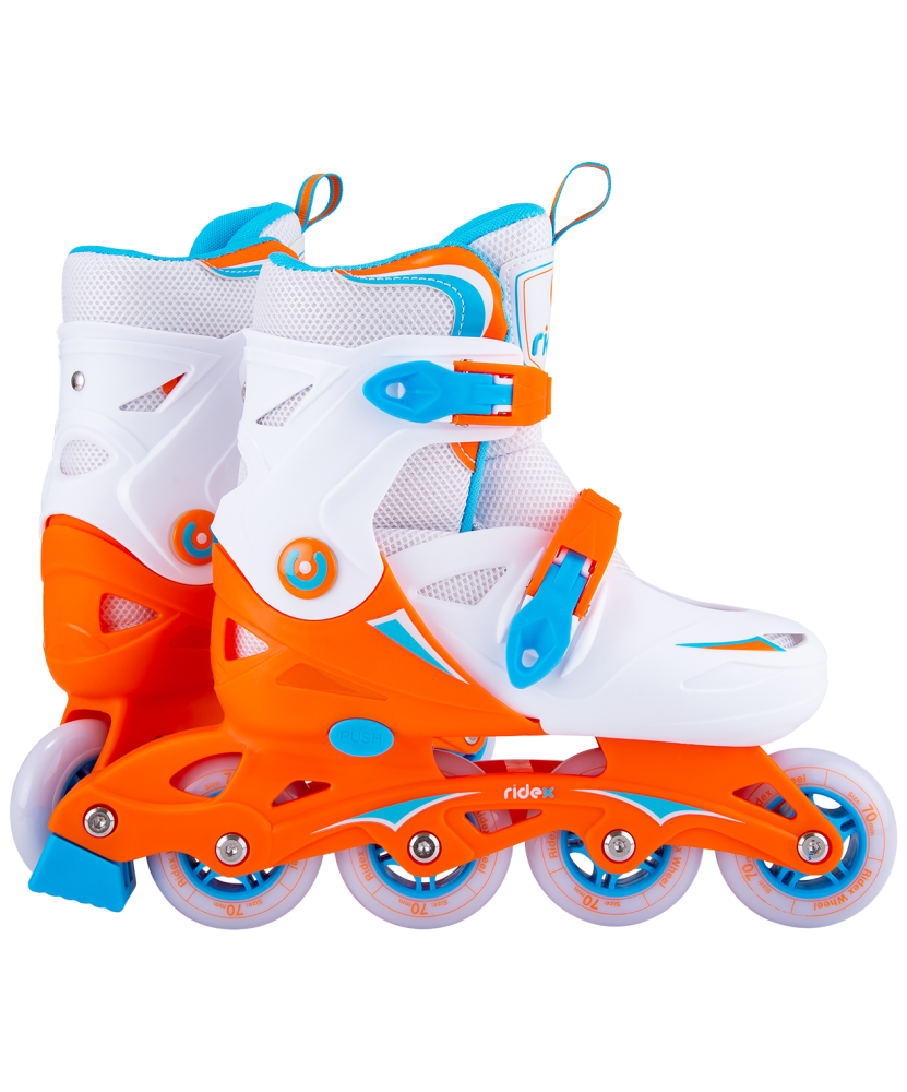 Ролики раздвижные Ridex Cricket Orange, пластиковая рама