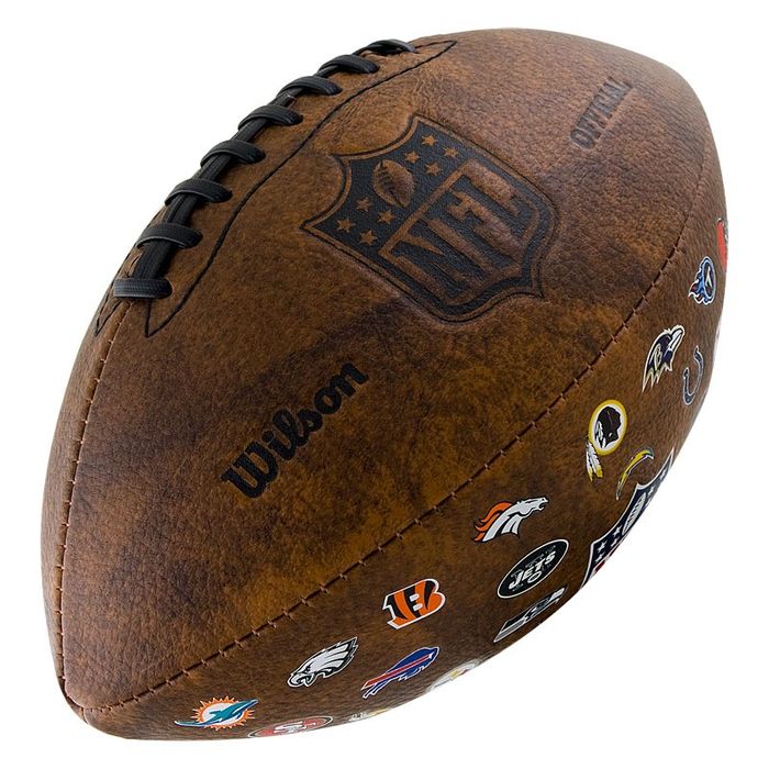Мяч для американского футбола Wilson NFL 32 TEAM LOGO WTF1758XBNF32