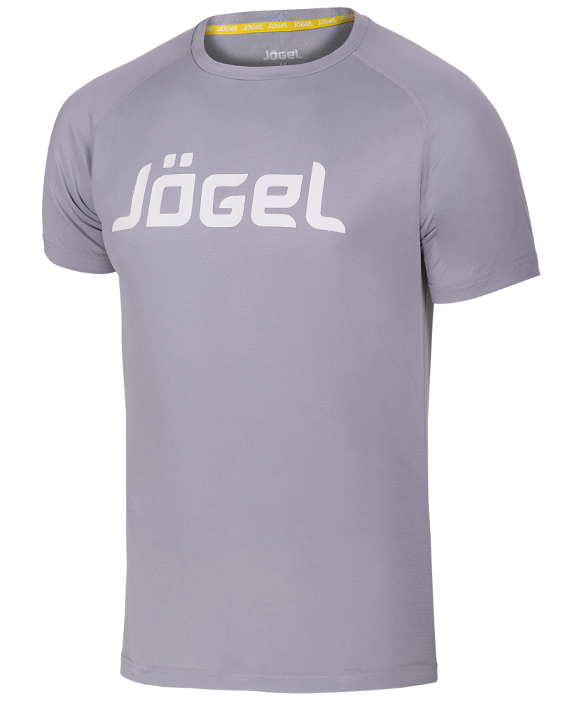Футболка тренировочная Jogel JTT-1041-081, полиэстер, серый/белый