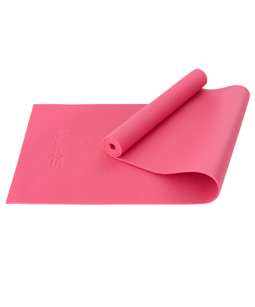 Коврик для йоги и фитнеса Starfit FM-101, PVC, 183x61x0,6 см, розовый