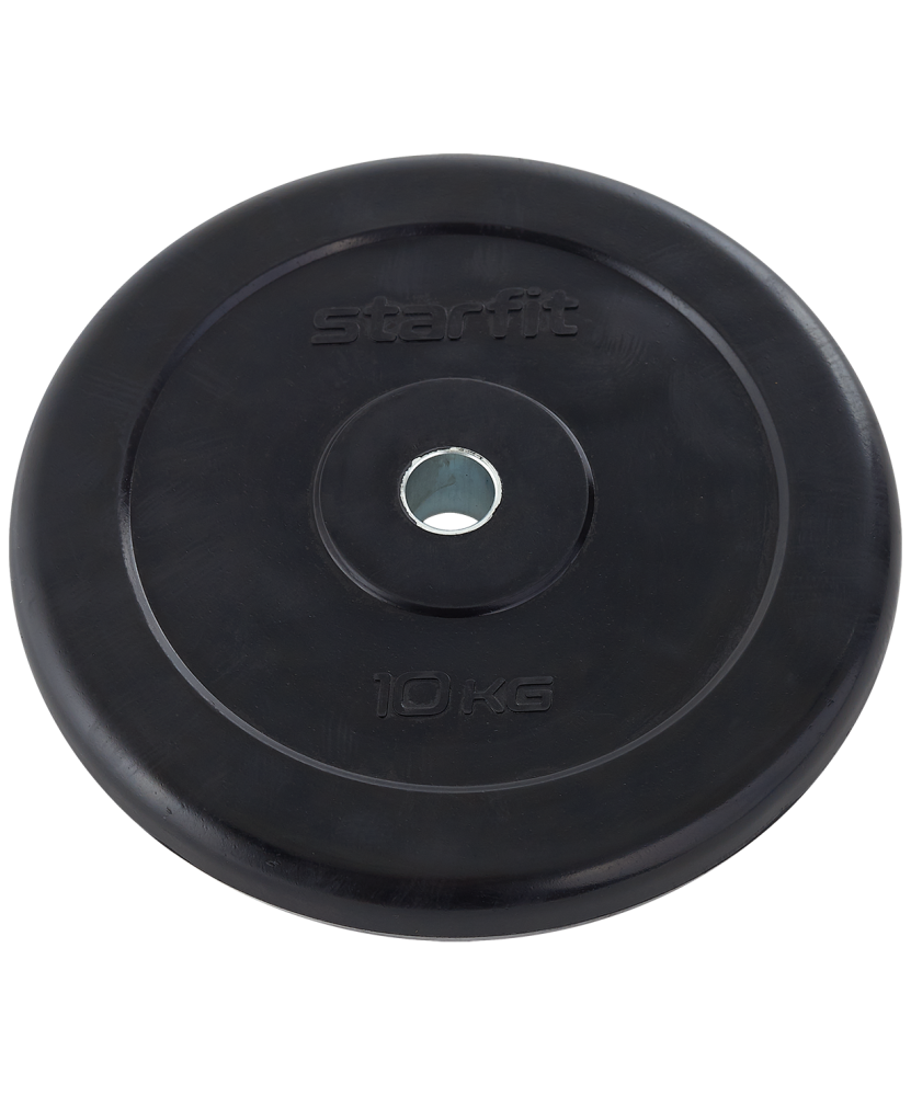 Диск обрезиненный Starfit BB-202 10кг УТ-00018807 стальная втулка