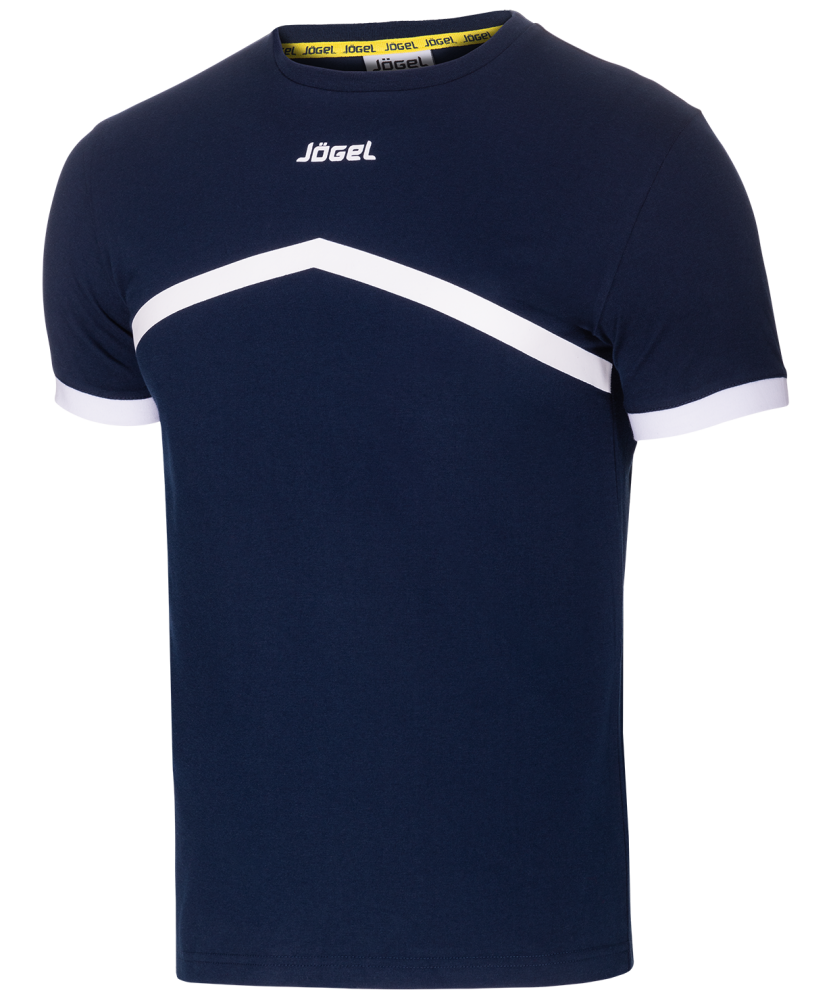 Футболка тренировочная детская Jogel JCT-1040-091, хлопок, темно-синий/белый