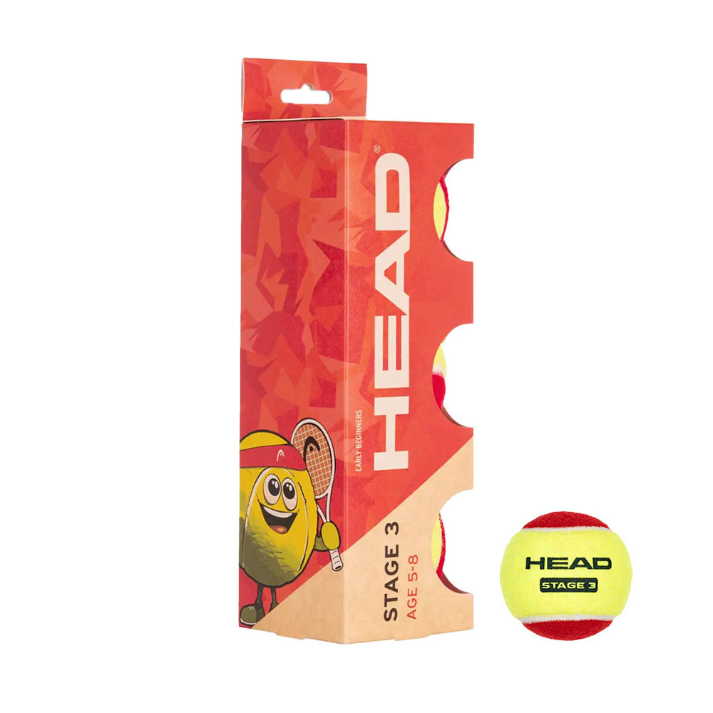 Мяч для большого тенниса HEAD Stage 3 Red 578433