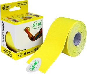 Кинезио тейп SFM-Plaster 5x500 желтый 4036534824054
