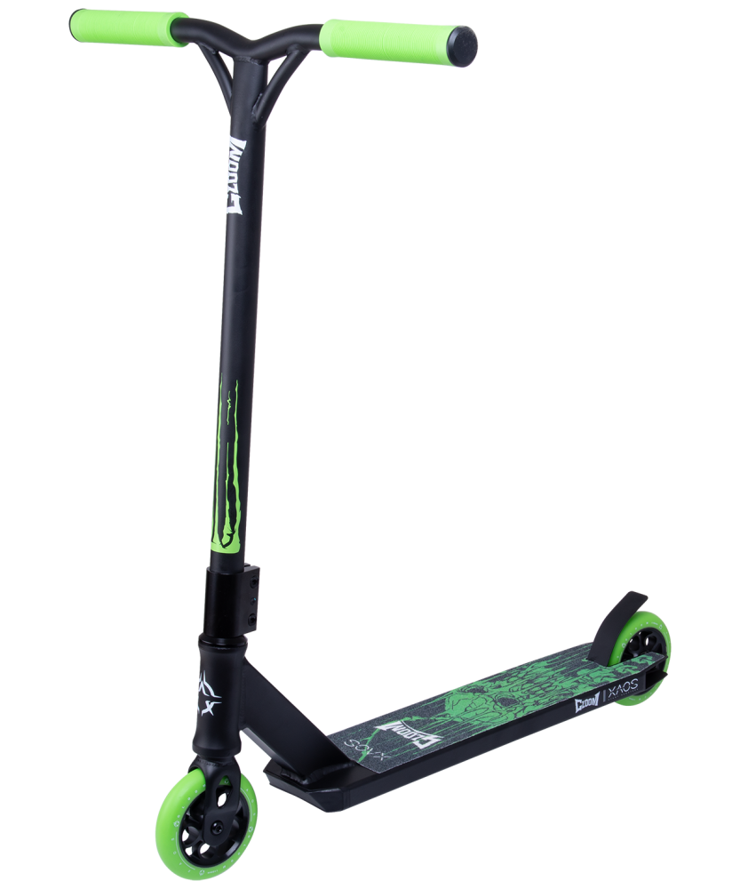 Трюковый самокат XAOS Gloom Green 110мм УТ-00018564