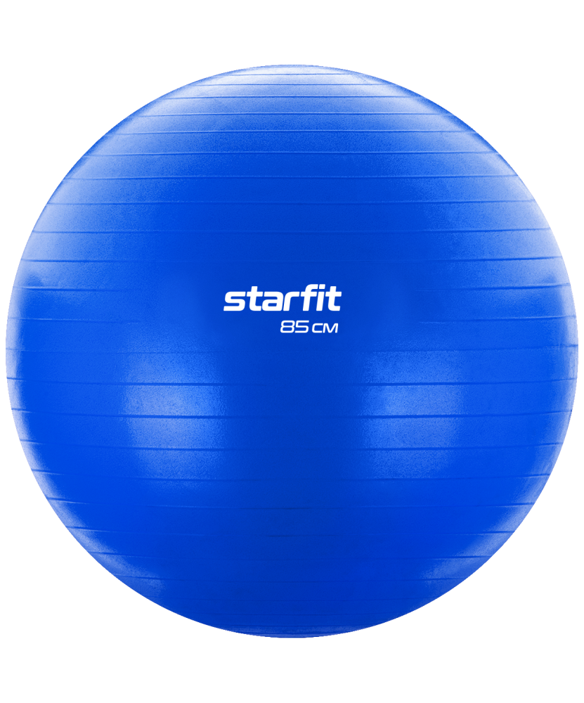 Фитбол STARFIT Core GB-106 антивзрыв, 1500 гр, с ручным насосом, темно-синий, 85см