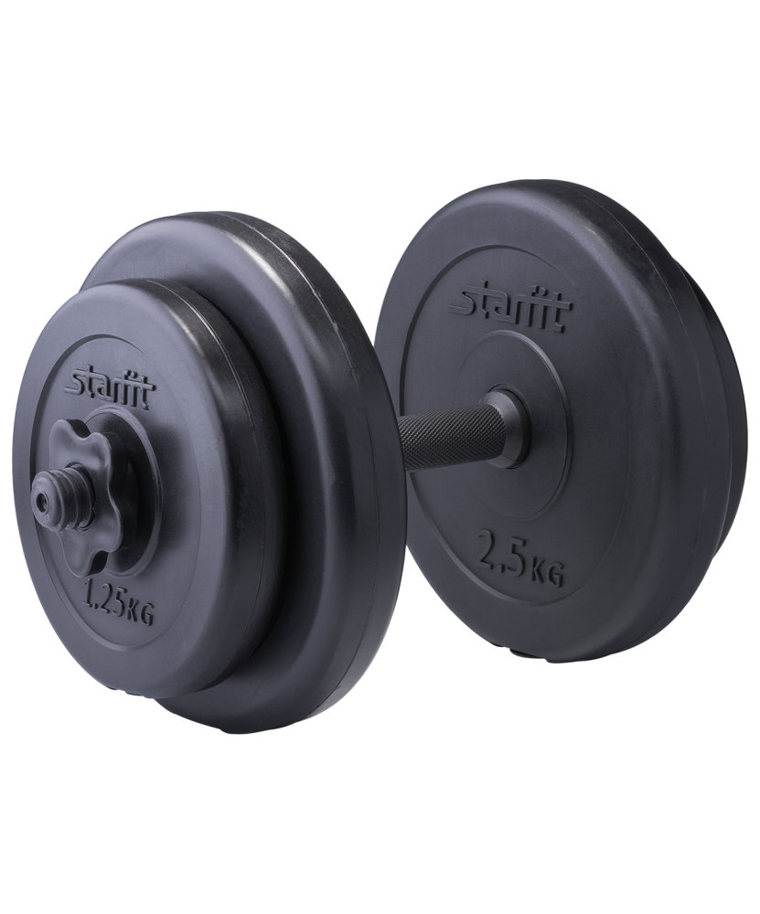 Гантель разборная пластиковая в коробке Starfit DB-711, 8 кг 