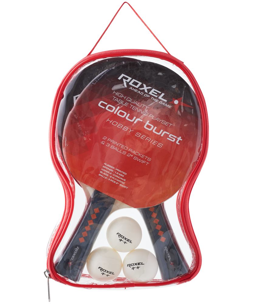 Набор для настольного тенниса Roxel Hobby Colour Burst УТ-00021232
