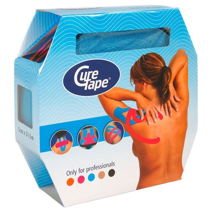 Кинезио тейп CureTape GIANT ROLL BLUE