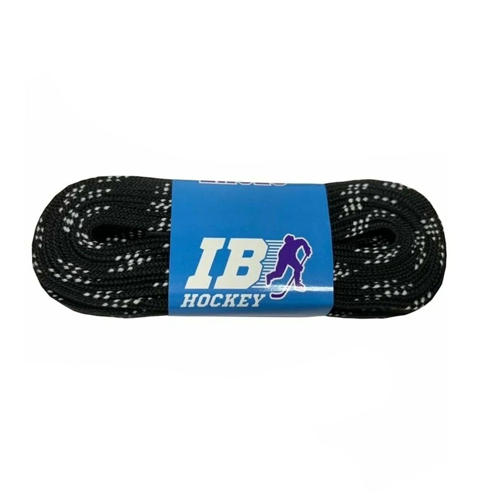 Шнурки для коньков IB Hockey с пропиткой HLIB274BK