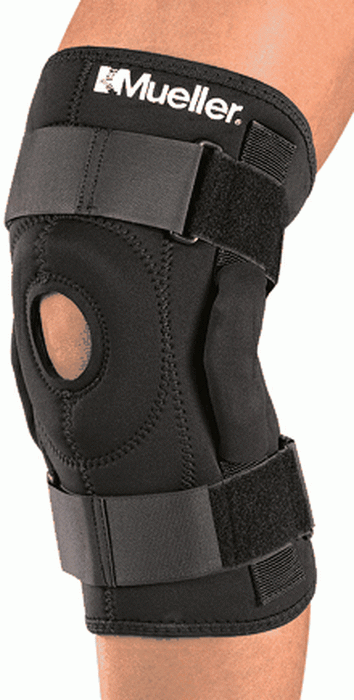 Mueller HINGED KNEE BRACE - WITH UNIVERSAL BUTTRESS Бандаж на колено шарнирный