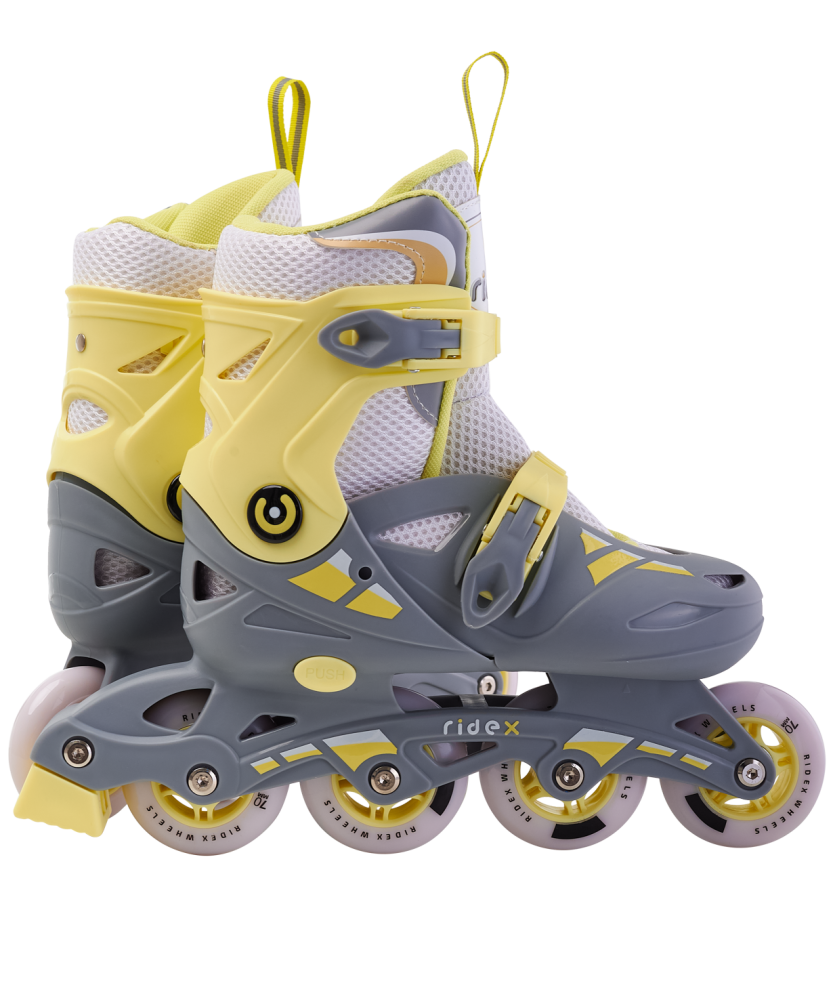 Ролики раздвижные Ridex Hop Yellow УТ-00021212 пластиковая рама