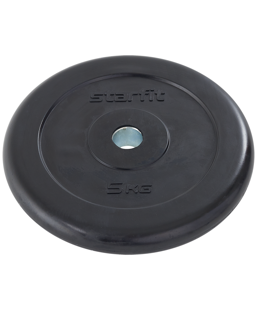 Диск обрезиненный Starfit BB-202 5кг УТ-00018806 стальная втулка