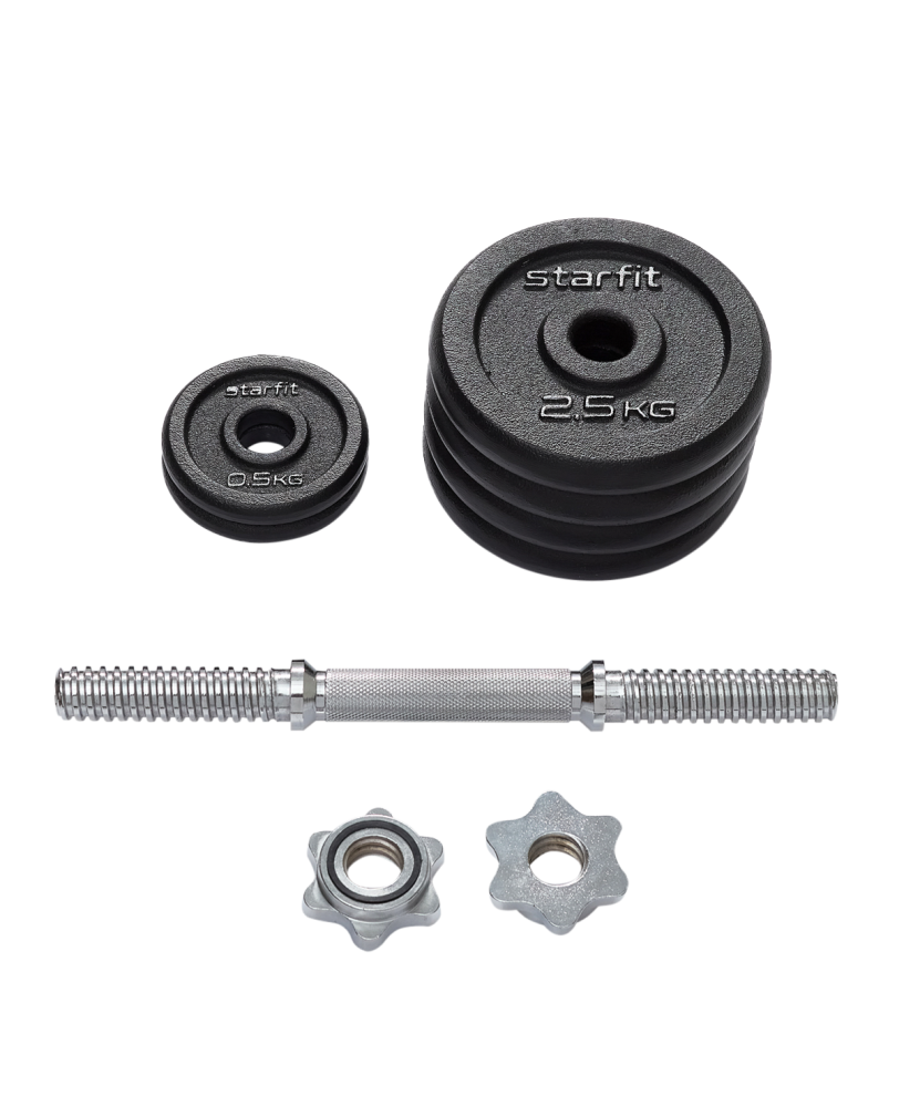 Гантель разборная чугунная Starfit DB-715 ЦБ-00002412