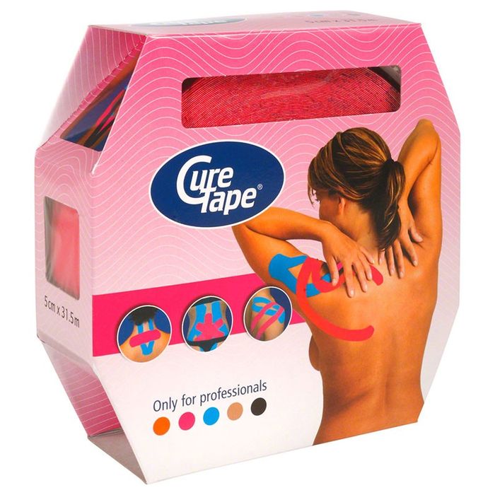 Кинезио тейп CureTape GIANT ROLL PINK