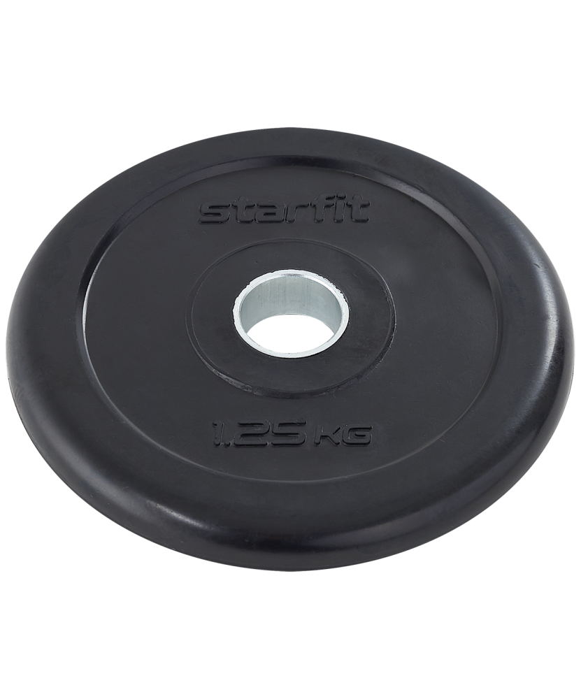 Диск обрезиненный Starfit BB-202 1,25кг УТ-00018804 стальная втулка