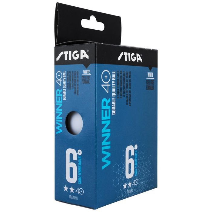 Мяч для настольного тенниса Stiga WINNER ABS 2** (6 шт.)
