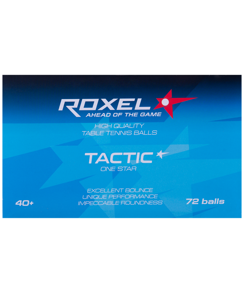Мяч для настольного тенниса Roxel 1* Tactic, белый, 72 шт.