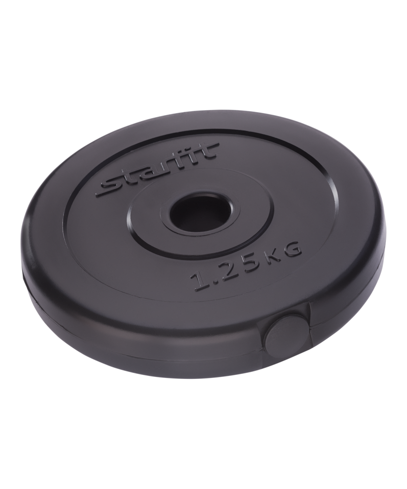Диск пластиковый Starfit BB-203, d=26 мм, черный, 1,25 кг