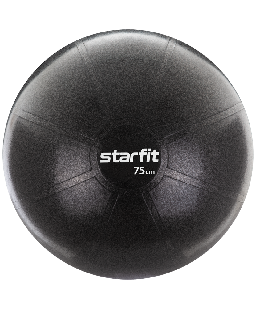 Фитбол Starfit PRO GB-107, 75см, 1400 гр, без насоса, чёрный, антивзрыв