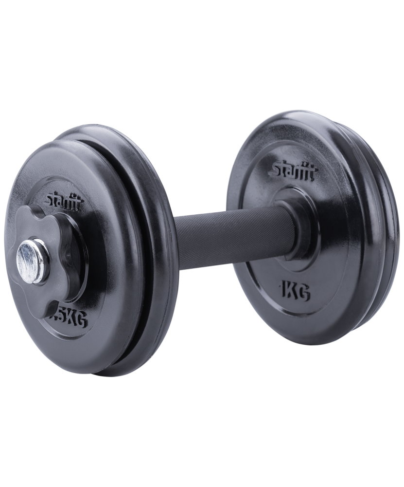 Гантель разборная обрезиненная в коробке Starfit DB-712, 4 кг 
