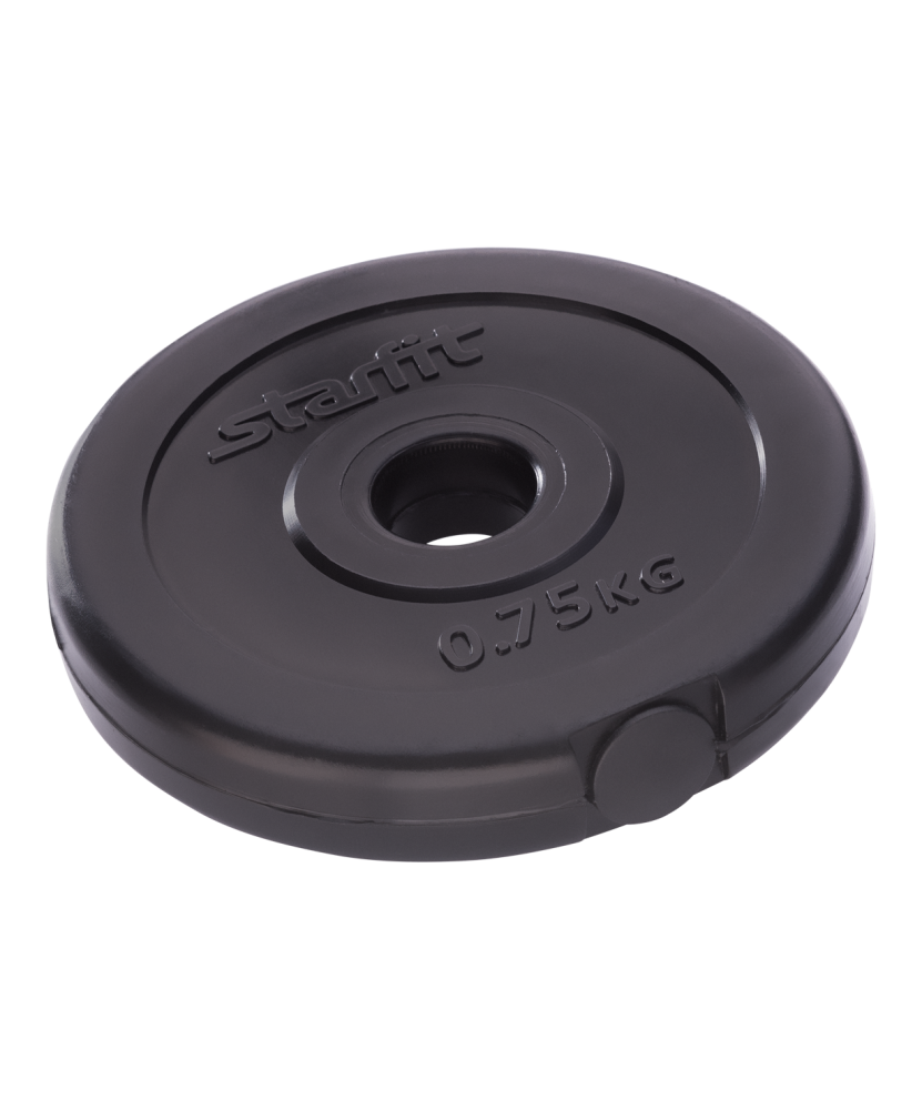 Диск пластиковый Starfit BB-203, d=26 мм, черный, 0,75 кг