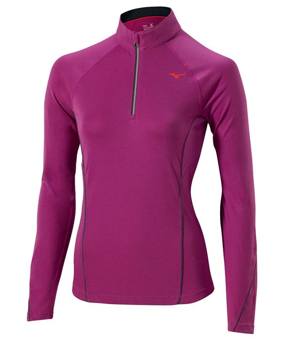 Mizuno WARMALITE 1/2 ZIP LS TEE (W) Беговая рубашка