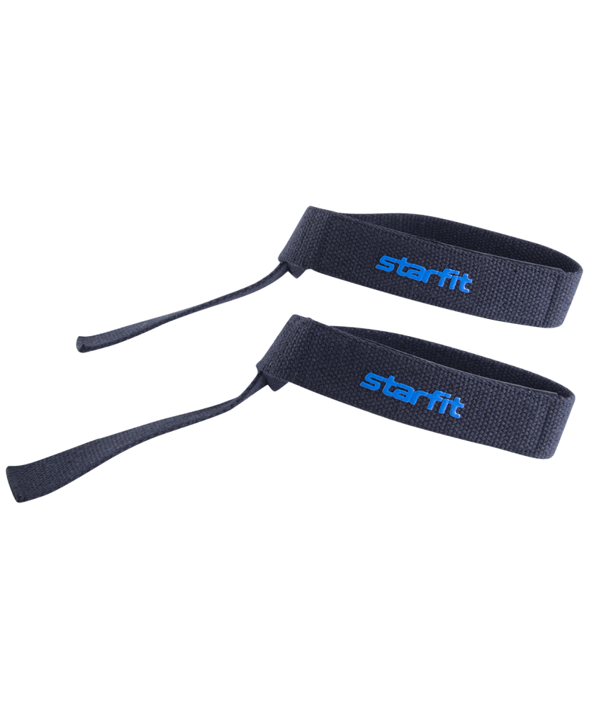 Лямки для тяги Starfit SU-811, с накладкой из EVA, черные