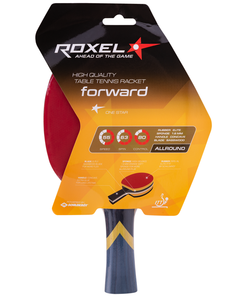 Ракетка для настольного тенниса Roxel 1* Forward, коническая