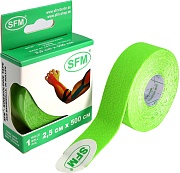 Кинезио тейп SFM-Plaster 2,5x500 зеленый 4036534087053