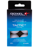 Мяч для настольного тенниса Roxel 1* Tactic, белый, 6 шт.
