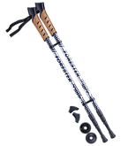 Палки для скандинавской ходьбы Berger Forester, 67-135 см, 3-секционные, серый/чёрный