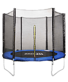 Батут c сеткой Basefit TR-201 244 см, синий