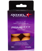 Мяч для настольного тенниса Roxel 3* Prime, оранжевый, 6 шт.