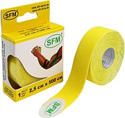 Кинезио тейп SFM-Plaster 2,5x500 желтый 4036534086056