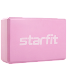 Блок для йоги Starfit Core YB-200 EVA, розовый пастель