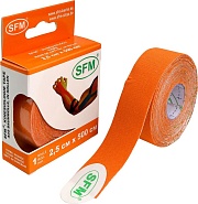 Кинезио тейп SFM-Plaster 2,5x500 оранжевый 4036534088050