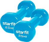 Гантель виниловая Starfit Core DB-101 2,5 кг, синий, 2 шт