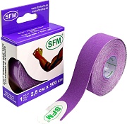 Кинезио тейп SFM-Plaster 2,5x500 фиолетовый 4036534089057