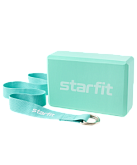 Комплект из блока и ремня для йоги Starfit YB-205 УТ-00019227
