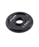 Диск чугунный Starfit BB-204 0,5 кг, d=26 мм, черный