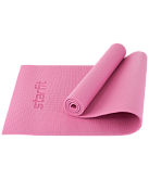 Коврик для йоги и фитнеса Starfit FM-101, PVC, 173x61x0,8 см, розовый пастель