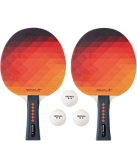 Набор для настольного тенниса Roxel Hobby Colour Burst, 2 ракетки, 3 мяча