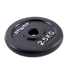 Диск чугунный Starfit BB-204 2,5 кг, d=26 мм, черный