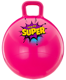 Мяч-попрыгун с ручкой Starfit GB-0401, SUPER, 45см, 500 гр, розовый, антивзрыв