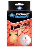 Мяч для настольного тенниса Donic 3* Avantgarde УТ-00019026 оранжевый, 6 шт.