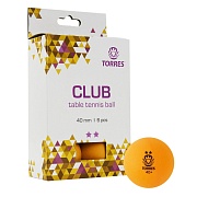 Мяч для настольного тенниса Torres CLUB 2** TT21013 (6 шт.)