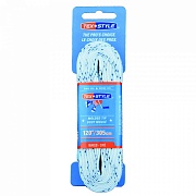 Шнурки для коньков Texstyle DOUBLE BLUE LINE WAXED 1510MT-WH-305