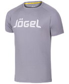 Футболка тренировочная Jogel JTT-1041-081, полиэстер, серый/белый