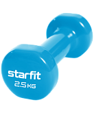 Гантель виниловая Starfit Core DB-101, 2,5 кг, синий